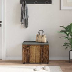 Vidaxl Haldna klop z blazino s shranjevanjem Star les 60 x 38 x 46 cm