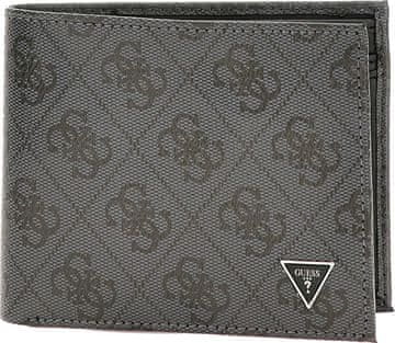 Guess Moška usnjena denarnica SMVELELEA20-BLA