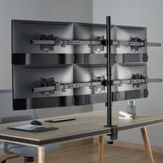 S-box namizni nosilec za 6x monitor LCD-352/6 črn