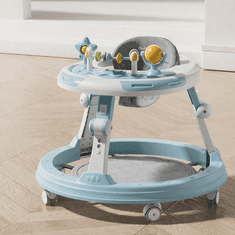 Tavalax Zložljiva ergonomska hojica s 360° kolesi in igralno-učnim mizcem