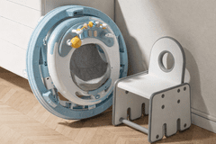 Tavalax Zložljiva ergonomska hojica s 360° kolesi in igralno-učnim mizcem