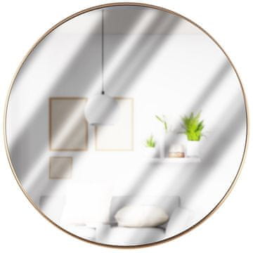 shumee Zlato okroglo stensko ogledalo 50 cm