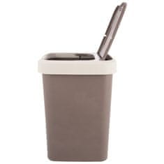 Artemis Plastični koš za odpadke za kuhinjo, kopalnico, pisarno, 25 l, rjav