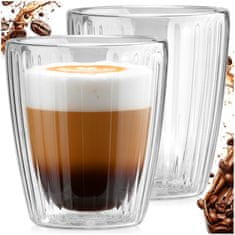 shumee Dvostenski termo kozarci za kavo in čaj 230 ml 2 kosa.