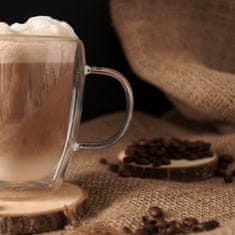 shumee Dvostenski termo kozarec za latte kavo DOUBLE 300 ml 4 kosi.