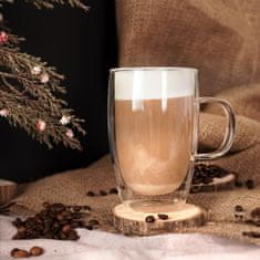 Orion Dvostenski termo kozarec za latte kavo DOUBLE 430 ml 4 kosi.