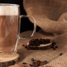 Orion Dvostenski termo kozarec za latte kavo DOUBLE 430 ml 4 kosi.
