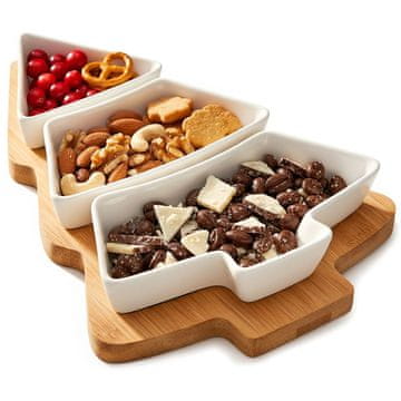 Artemis Božični krožnik Prigrizki Sklede Predjedi Tapas Omake Pomake Miza