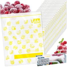 shumee Vrečke za hrano z zadrgo 18x23 cm 20 kosov.