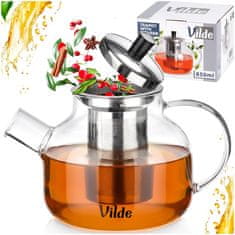 Vilde Čajnik iz toplotno odpornega stekla z infuzerjem 850 ml
