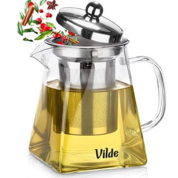 shumee Čajnik iz toplotno odpornega stekla z infuzerjem 490 ml