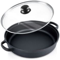 shumee Globoka litoželezna ponev s steklenim pokrovom CAST LINE 30 cm, 3,5 l