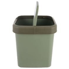 Artemis Plastični koš za odpadke za kuhinjo, kopalnico, pisarno, 12 l, zelen