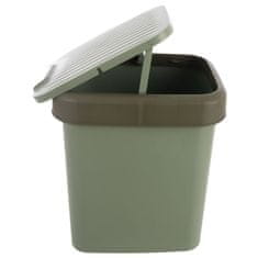 Artemis Plastični koš za odpadke za kuhinjo, kopalnico, pisarno, 12 l, zelen