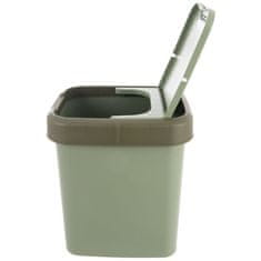 Artemis Plastični koš za odpadke za kuhinjo, kopalnico, pisarno, 12 l, zelen
