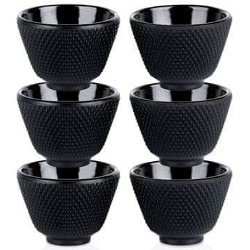 shumee Litoželezne emajlirane skodelice za čaj CAST LINE 60 ml 6 kosov.