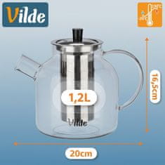 shumee Čajnik iz toplotno odpornega stekla z infuzerjem 1,2 l