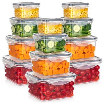 shumee Posode za hrano s pokrovom in tesnilom 12 kosov.