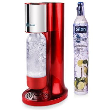 shumee Sifon za gazirano vodo AquaDream rdeče barve, komplet kartuš