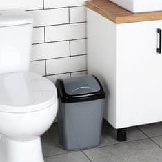 Artemis Plastični koš za odpadke, nagibni, pisarniški, kopalniški, kuhinjski, 10 l
