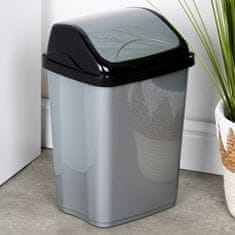 Artemis Plastični koš za odpadke, nagibni, pisarniški, kopalniški, kuhinjski, 10 l