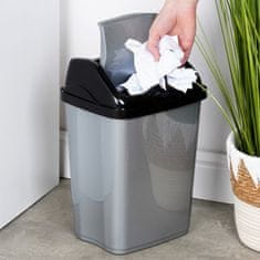 Artemis Plastični koš za odpadke, nagibni, pisarniški, kopalniški, kuhinjski, 10 l