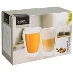shumee Dvostenski termo kozarci za kavo in čaj 350 ml 2 kosa.