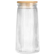 shumee Steklene posode za razsute izdelke s pokrovom in tesnilom 1,4 l 3 kosi.