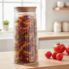 shumee Steklene posode za razsute izdelke s pokrovom in tesnilom 1,4 l 3 kosi.