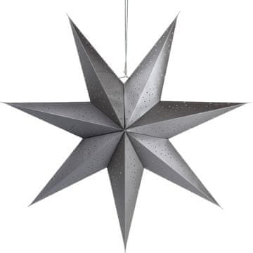 shumee Dekorativna papirnata zvezda, siva, 75 cm