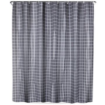 shumee Zavesa za tuš s kavlji, vodoodporna, 180x180 cm