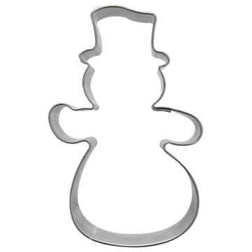 shumee Modelček za piškote v obliki snežaka iz jekla 7,5 cm