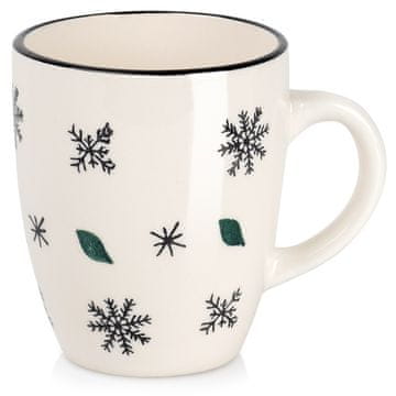 shumee Keramična skodelica s snežinko 350 ml