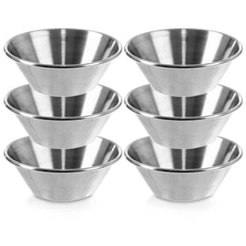 Orion Jeklena skleda za omako 6,5 cm, 40 ml, 6 kosov.