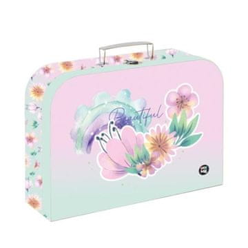 Laminiran kovček 34 cm Rože