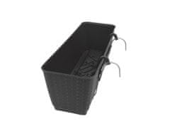 Prosperplast Prsni koš RATOLLA PW 49,2x17,2x17,4cm HN temno (440U) tečaj. s skledo