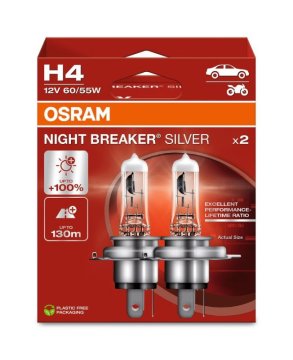 Osram H4 Night Breaker Silver +100% BOX 2ks