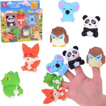 JOKOMISIADA Komplet prstnih lutk - Živalski vrt 5 kosov