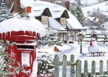 ALIPSON Sestavljanka Rdeči v snegu 500 kosov