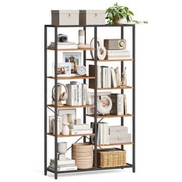 Songmics Knjižna omara 100x30x170 cm črna