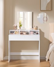 Songmics Toaletna mizica, 80x40x140 cm, bela