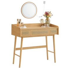 Songmics Toaletna mizica, boho stil, 90x43x82 cm, bež