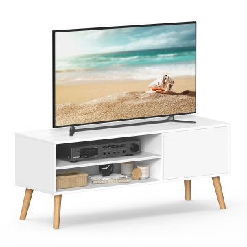 Songmics TV omarica, 120x40x49 cm, bela