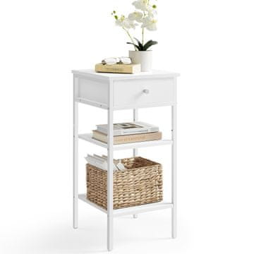 Songmics Nočna omarica 35x35x70 cm Bela