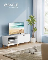 Songmics TV omarica, 140x40x45 cm, bela