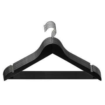 Songmics Obešalnik za oblačila, 44,5x1,2x23,5 cm, črn, lesen
