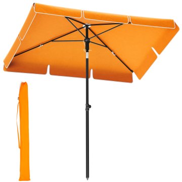Songmics Balkonski senčnik, 200x125x240 cm, oranžen