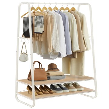 Songmics Obešalnik za oblačila, 100x45x160 cm, bela