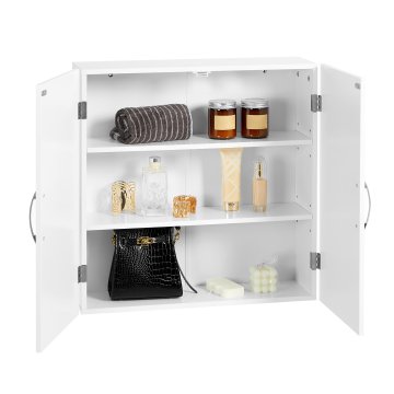 Songmics Stenska omarica, 60x18x60 cm, bela