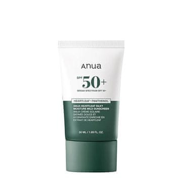 Anua Vlažilna krema za sončenje SPF 50+ Srčni list svilnat (Vlažilna krema za sončenje) 50 ml